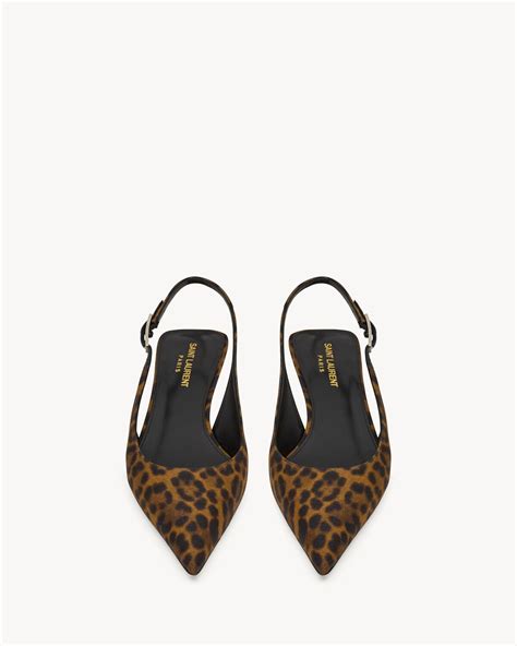 ysl leopard shoes|CHERISH slingback pumps in leopard grosgrain .